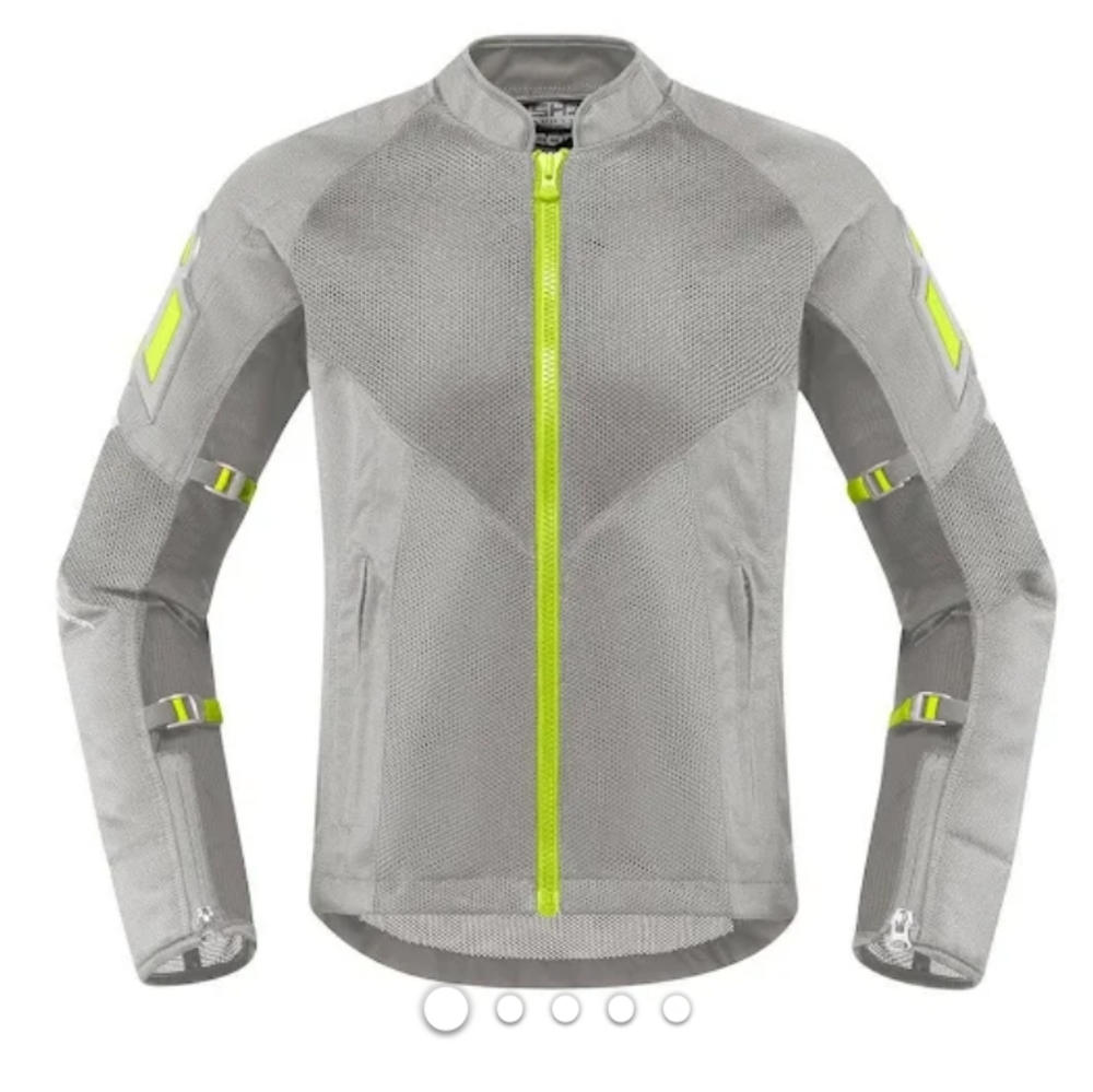 ICON Motorcycle jacket mesh reflectors lightweight detachable protectors